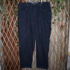 42 - Vintage Y2K anchor blue baggy wide leg skate 1990 pants